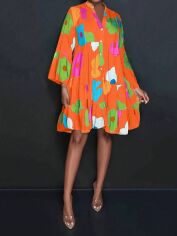 Акція на Сукня осіння жіноча SHEIN GD-00208526 M Помаранчева від Rozetka