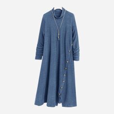 Акція на Сукня осіння жіноча SHEIN GD-00212737 3XL Синя від Rozetka