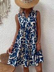 Акція на Плаття міді літнє жіноче SHEIN GD-00217322 S Синє від Rozetka