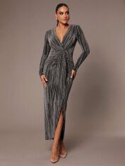 Акція на Сукня осіння жіноча SHEIN GD-00196120 M Срібляста від Rozetka