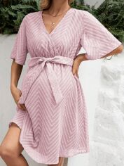 Акція на Сукня для вагітних SHEIN GD-00203544 2XL Рожева від Rozetka