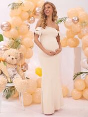 Акція на Сукня літня жіноча SHEIN GD-00225876 S Кремова від Rozetka