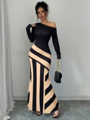Акція на Сукня осіння жіноча SHEIN GD-00226794 XL Чорна від Rozetka