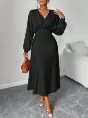Акція на Сукня осіння жіноча SHEIN GD-00227946 L Чорна від Rozetka