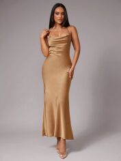 Акція на Сукня жіноча SHEIN GD-00207236 XS Золотиста від Rozetka