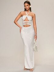 Акція на Сукня жіноча SHEIN GD-00221899 M Срібляста від Rozetka