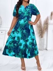 Акція на Сукня жіноча SHEIN GD-00205630 1XL Зелена від Rozetka