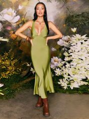 Акція на Сукня жіноча SHEIN GD-00208046 S Зелена від Rozetka