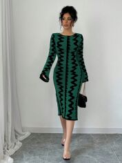 Акція на Сукня осіння жіноча SHEIN GD-00206866 XL Темно-зелена від Rozetka