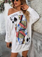 Акція на Сукня осіння жіноча SHEIN GD-00217310 M Біла від Rozetka