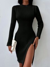 Акція на Сукня осіння жіноча SHEIN GD-00221312 S Чорна від Rozetka