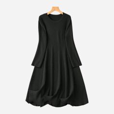 Акція на Сукня осіння жіноча SHEIN GD-00218923 2XL Чорна від Rozetka