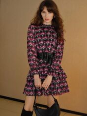 Акція на Плаття коротке осіннє жіноче SHEIN GD-00207775 M Чорне від Rozetka