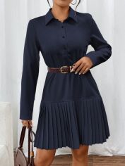 Акція на Сукня осіння жіноча SHEIN GD-00205132 XL Темно-синя від Rozetka