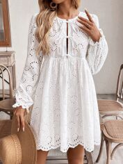 Акція на Плаття коротке літнє жіноче SHEIN GD-00201900 L Біле від Rozetka