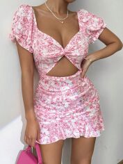 Акція на Сукня літня жіноча Shein GD-00201290 S Фуксія від Rozetka
