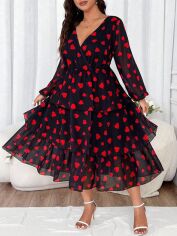 Акція на Сукня осіння жіноча SHEIN GD-00202779 2XL Чорна від Rozetka