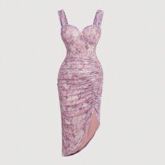 Акція на Сукня жіноча SHEIN GD-00219464 0XL Рожева від Rozetka