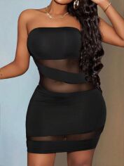 Акція на Сукня літня жіноча Shein GD-00226252 1XL Чорна від Rozetka