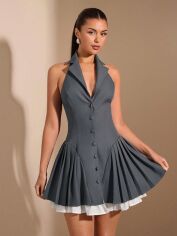 Акція на Сукня літня жіноча Shein GD-00211357 L Сіра від Rozetka