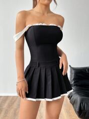 Акція на Сукня літня жіноча Shein GD-00211719 XS Чорна від Rozetka