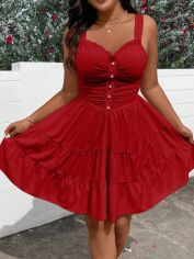 Акція на Сукня літня жіноча Shein GD-00227608 1XL Червона від Rozetka