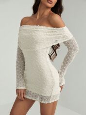 Акція на Сукня літня жіноча Shein GD-00206013 M-Tall Кремова від Rozetka