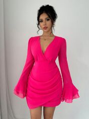 Акція на Сукня літня жіноча Shein GD-00208278 XL Фуксія від Rozetka