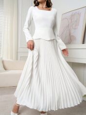 Акція на Сукня осіння жіноча SHEIN GD-00205247 M Біла від Rozetka