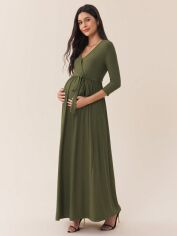 Акція на Сукня для вагітних осіння жіноча SHEIN GD-00219689 L Зелена від Rozetka
