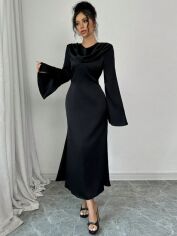 Акція на Сукня осіння жіноча SHEIN GD-00204007 S Чорна від Rozetka