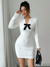 Акція на Сукня осіння жіноча SHEIN GD-00205174 M Біла від Rozetka