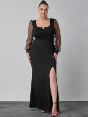 Акція на Сукня осіння жіноча SHEIN GD-00203534 1XL Чорна від Rozetka