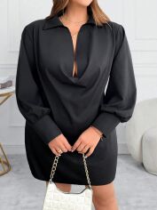 Акція на Сукня осіння жіноча SHEIN GD-00202571 US 22 Чорна від Rozetka