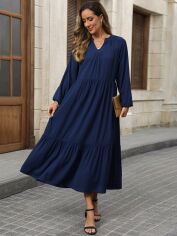 Акція на Сукня осіння жіноча SHEIN GD-00207406 S Темно-синя від Rozetka