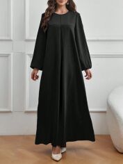 Акція на Сукня осіння жіноча SHEIN GD-00208236 L Чорна від Rozetka