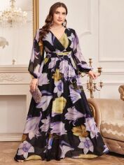Акція на Сукня жіноча SHEIN GD-00202660 3XL Чорна від Rozetka