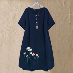 Акція на Сукня жіноча SHEIN GD-00203084 2XL Синя від Rozetka
