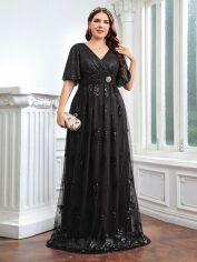Акція на Сукня жіноча SHEIN GD-00204557 0XL Чорна від Rozetka