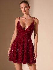 Акція на Сукня літня жіноча Shein GD-00225165 S Червона від Rozetka