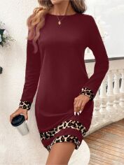 Акція на Плаття коротке осіннє жіноче SHEIN GD-00227257 M Малинове від Rozetka