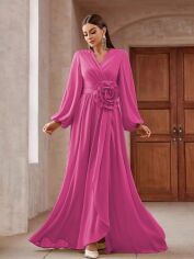 Акція на Сукня осіння жіноча SHEIN GD-00203703 XL Фуксія від Rozetka