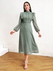 Акція на Сукня осіння жіноча SHEIN GD-00203721 M М'ятна від Rozetka