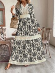Акція на Сукня осіння жіноча SHEIN GD-00205339 4XL Чорна від Rozetka