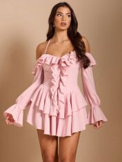 Акція на Сукня літня жіноча Shein GD-00208490 L Рожева від Rozetka