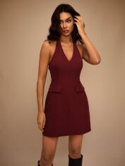 Акція на Сукня літня жіноча Shein GD-00213321 M Бордове від Rozetka