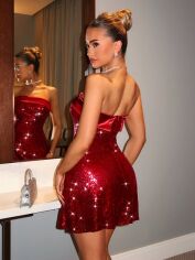 Акція на Сукня літня жіноча SHEIN GD-00198695 S Бордова від Rozetka