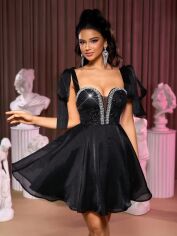 Акція на Сукня жіноча SHEIN GD-00207496 S Чорна від Rozetka