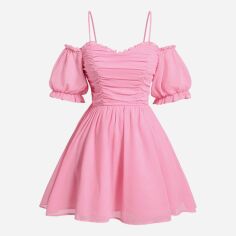 Акція на Сукня жіноча SHEIN GD-00208288 1XL Рожева від Rozetka