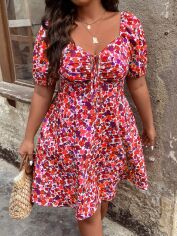 Акція на Сукня жіноча SHEIN GD-00206977 4XL Комбінована від Rozetka